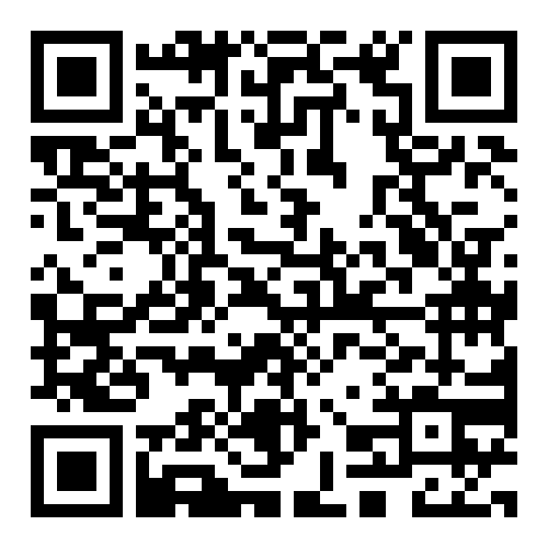 QR code with black and white pattern.
